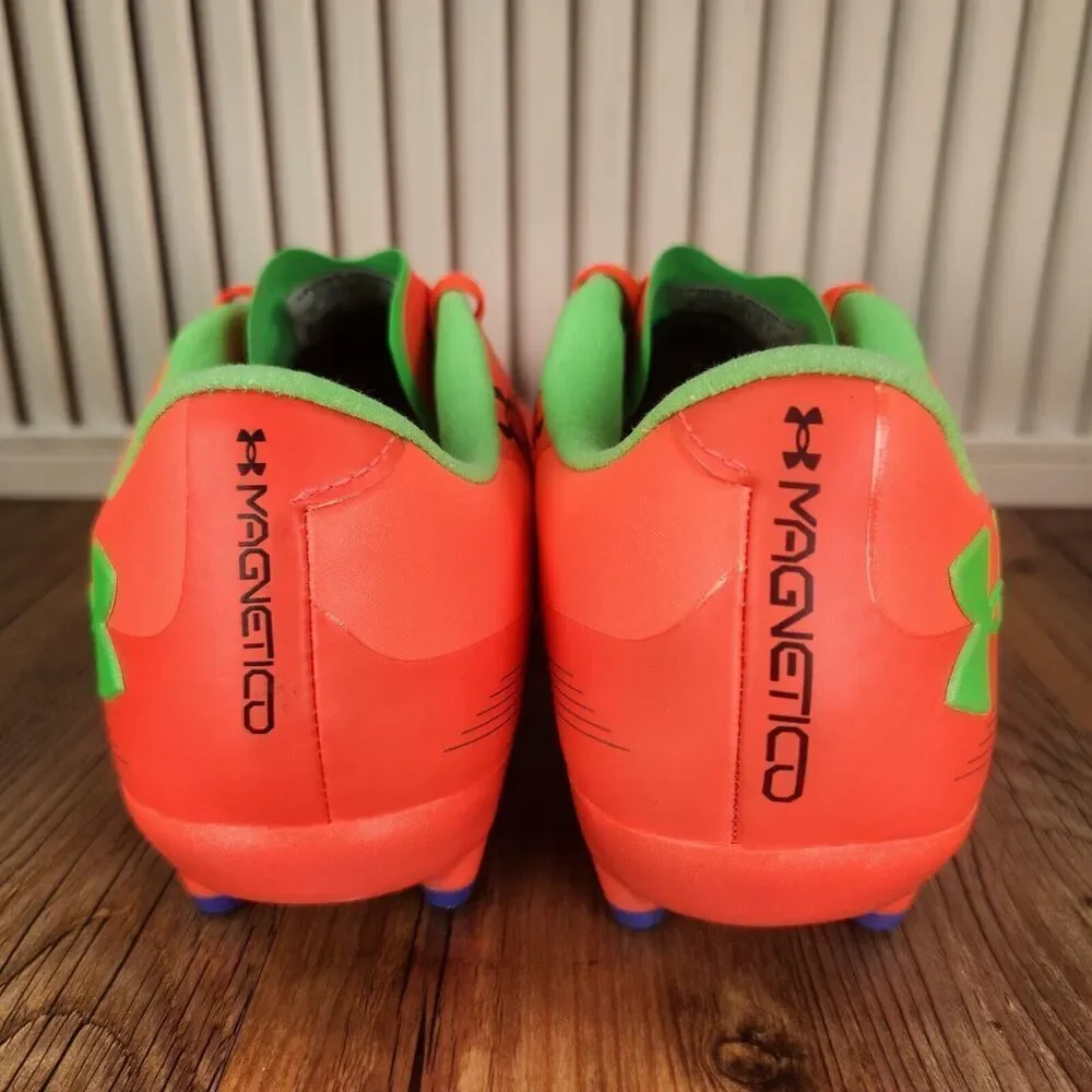 Under Armour Magnetico Clone Pro 3 Womens 10 Red Green Soccer Cleats 3027497-600